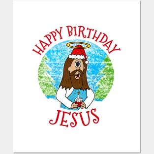 Happy Birthday Jesus Christmas Christian Church Xmas 2022 Posters and Art